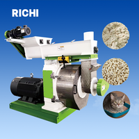 RICHI Machine multifonctionnelle pour la fabrication de granulés de litière pour chat-Sciure de bois Bentonite Argile Tofu Litière pour chat