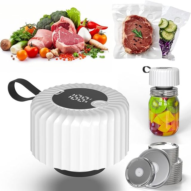 Cordless Jar Sealer Compatible Portable Electric Mason Jar Vacuum Sealer Automatic Food Saver Vacuum Sealer