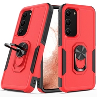 Casing Aksesoris Ponsel Plastik PC dan TPU Warna-warni dengan Ring untuk S23 Plus