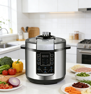 <span class=keywords><strong>Olla</strong></span> <span class=keywords><strong>a</strong></span> <span class=keywords><strong>Presión</strong></span> Eléctrica Multifuncional de <span class=keywords><strong>Acero</strong></span> <span class=keywords><strong>Inoxidable</strong></span> 5L/6L - 13 en 1, Cocción Rápida, con Opción de Personalización - Product Image 2