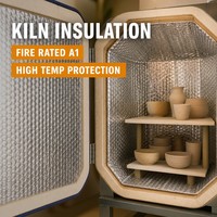 Matériau d'isolation thermique moderne, écologique et résistant à la chaleur avec une valeur R4.0 pour fours commerciaux et toitures
