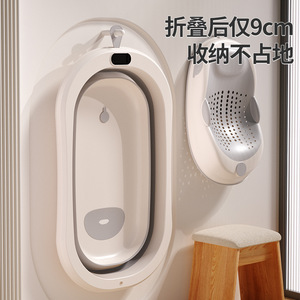 Baby Bathtub Foldable Large Size With Temperature Display For Newborns And Toddlers 0-12 Months PP Material - Product Image 2