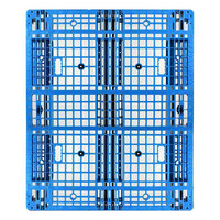 Fabricant de palettes en plastique 1200x1000 mm, à mailles antidérapantes, simple face, 4 voies, industrielles, trois patins, norme Euro, en plastique
