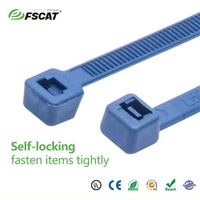 Attaches-câbles en nylon FSCAT détectables par les détecteurs de métaux, 3,6*200 mm, attaches autobloquantes, attaches-câbles à fermeture éclair