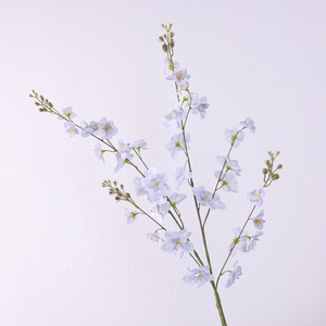 Vente en gros bon marché de fleurs artificielles en latex de <span class=keywords><strong>delphinium</strong></span> plantes de fausses fleurs d'alouette de mariage - Product Image 6