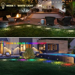 Vente en gros : 2 modèles disponibles de lampes solaires LED à changement de couleur pour jardin, allée et entrée, décoration extérieure IP65 - Product Image 4