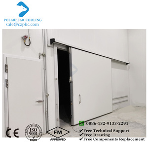 <span class=keywords><strong>Porte</strong></span> coulissante personnalisée en panneaux PU pour chambre froide, <span class=keywords><strong>porte</strong></span> coulissante manuelle avec <span class=keywords><strong>bloc</strong></span> en aluminium pour entrepôt frigorifique - Product Image 6