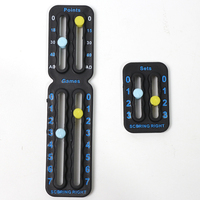 Compteur de points pour pickleball, tableau de score sportif en plastique, fabricant de compteurs de points à double curseur pour jeux de points, idéal pour le tennis