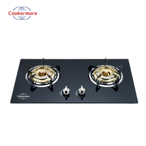 Cm202 2-burner Bếp gas thương mại thủy tinh màu đen được xây dựng trong HOB điện nguồn lớp cho hộ gia đình Bếp gas - Product Image 2