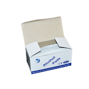 75% almohadillas antisépticas para preparación de <span class=keywords><strong>Alcohol</strong></span>, 100 Uds., toallitas médicas desechables de algodón, primeros auxilios para adultos para limpieza del hogar - Product Image 3
