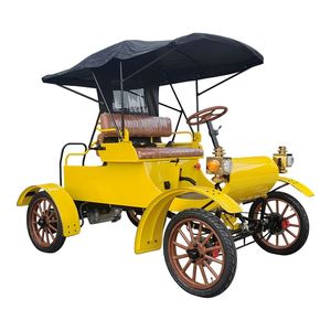 Bus touristique de parc d'attractions de style ancien de 1903, voiture électrique classique - Product Image 6