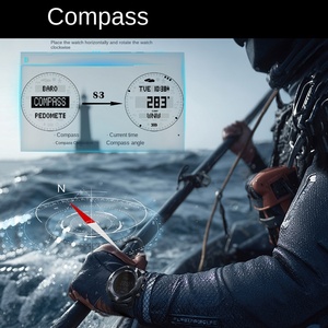 Reloj Inteligente Deportivo para Hombre con Pantalla IPS, Resistente al Agua, Altímetro, Barómetro, Brújula, Temperatura, Multifuncional, <span class=keywords><strong>Ordenador</strong></span> <span class=keywords><strong>de</strong></span> <span class=keywords><strong>Buceo</strong></span> - Product Image 1