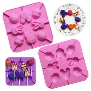 <span class=keywords><strong>Moule</strong></span> à sucettes en silicone antiadhésif écologique personnalisé en gros <span class=keywords><strong>sans</strong></span> bâtonnet, pour la fabrication de barres chocolatées, outils de pâtisserie - Product Image 2