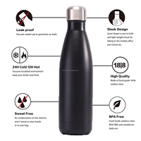 Termo de Acero Inoxidable con Forma de Botella de Cola, Personalizado con Logotipo, Etiqueta Privada, 12oz 17oz 350ml 500ml, Impresión 3D y Grabado Láser