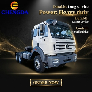 Camion tracteur Beiben 6*4, flotte logistique, 25-45 tonnes, 400 CV, suspension à ressorts en acier manuelle, mécanique - Product Image 1