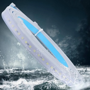 Feux de signalisation séquentiels universels pour portières de voiture de 48 pouces, rouge et blanc, double couleur, anti-collision, bande lumineuse LED flexible de sécurité - Product Image 2