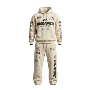 Men's Oversized Hoodie Tracksuit <b>Sets</b> Heavyweight Streetwear Cotton <b>Jogger</b> <b>Matching</b> Sweat Suit Custom Apparel - Product Image 1