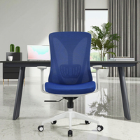 Chaise de bureau exécutive ergonomique en tissu, design moderne et élégant, dossier haut, soutien lombaire réglable, garantie 3 ans
