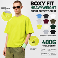 T-shirt ample vintage 100 % coton épais 400 g, personnalisable avec logo, vente en gros, style streetwear américain rétro