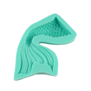 Mermaid Tail Fondant Cake Silicone Mold Green Animal Shape For Themed Party Decorating - Product Image 3