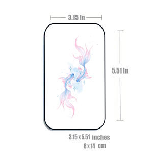 Autocollant de tatouage temporaire en aquarelle <span class=keywords><strong>Poisson</strong></span> <span class=keywords><strong>rouge</strong></span> <span class=keywords><strong>Poisson</strong></span> koi porte-bonheur Art corporel pour femmes Vente en gros Tatouage factice imperméable <span class=keywords><strong>Achat</strong></span> en gros - Product Image 4