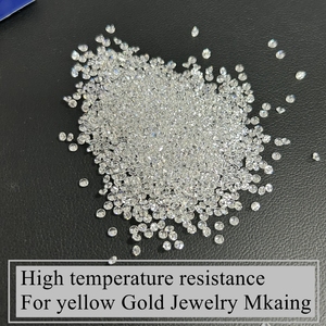 Grosir Batu Zirkonia Kubik Putih Kualitas 6A Ukuran 0.8-10mm Tahan Suhu Tinggi untuk Pembuatan Perhiasan Emas Kuning - Product Image 3