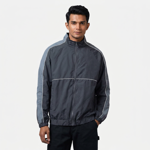 Chaqueta Cortavientos de Invierno Personalizada para Hombre, con Revestimiento, Diseño Casual con Cierre de Cremallera, Chaqueta Sólida - Product Image 1
