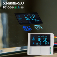 Miroir de salle de bain intelligent avec capteur tactile, interrupteur, LED à intensité variable, anti-buée, DC 12V 5A 60W, IP21, garantie 3 ans, personnalisable OEM ODM