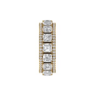 Authentic <b>Emerald</b> Cut Lab Grown Diamond <b>Ring</b> 925 <b>Silver</b> 9kt, 14kt, 18kt Gold <b>Rings</b> for Women's Jewelry Making Engagement <b>Rings</b> - Product Image 3