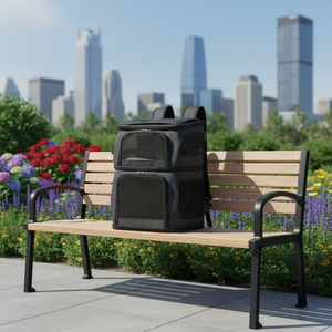 Lüks Köpek Kedi Evcil Hayvan Taşıma Çantası Sırt Çantası Büyük Kapasiteli Katlanabilir Ayarlanabilir Oxford Kumaş Açık Hava Seyahat Taşıyıcısı Kediler Köpekler Küçük Boy - Product Image 1