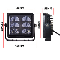 Luz de Advertencia de Seguridad para Zona de Arco de Montacargas de Alta Calidad, Luces de Punto Negro en Forma de U, Duraderas, 12-110V CC