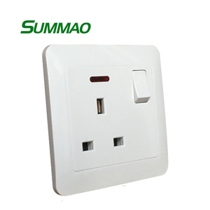 เต้ารับไฟฟ้า<span class=keywords><strong>มาตรฐาน</strong></span>อังกฤษแบบ 3 ขา 13 แอมป์ พร้อมสวิตช์ - Product Image 2