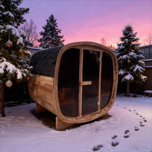 Factory Direct Sales Outdoor Wet Steam 6kw Solid Cedar Wood Sauna Room for Villa Use - Product Image 2