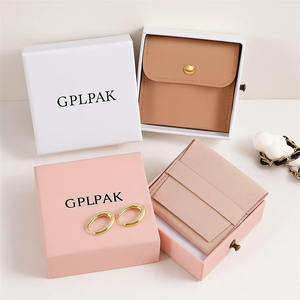 Paquete de papel de cajón de lujo con logotipo personalizado Bijoux Beige cajas de joyería Scatole Bigiotteria caja de regalo rígida para joyería - Product Image 2