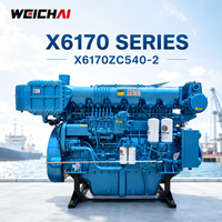 Moteur diesel marin SCDC authentique Weichai X6170ZC540-2 397KW 1200RPM pour la propulsion de bateaux, destiné aux fabricants de bateaux de travail
