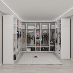 Armario de dormitorio modular de plástico minimalista moderno y duradero personalizado para hoteles de suelo a techo - Product Image 5