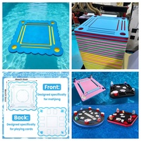 Table de Mahjong Octogonale Pliable Flottante Style Américain en EVA avec Sac de Transport Personnalisable pour 4 Joueurs