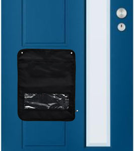 Porte-lettres personnalisé en Oxford 600D pour porte, porte-lettres d'intérieur, organisateur de courrier noir pour boîte aux lettres - Product Image 2