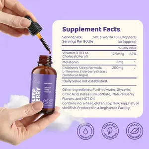 Biochealth Private Label Sleep Melatonin Drops Extra Strength Natural Sleep Aids Fast Acting Liquid Drops For Sleep Supplement
