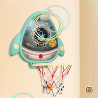 Jeu de 4 en 1 : saut en hauteur, lancer d'anneaux, tennis de table, machine de tir au basket-ball, sport d'intérieur et d'extérieur, support de basket-ball, jouets pour enfants