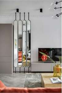 ตกแต่งผนังโลหะพาร์ทิชันการออกแบบที่ทันสมัยกระจกกระจก<span class=keywords><strong>ห้อง</strong></span> Divider แผงหน้าจอสำหรับโครงการโรงแรมหรือ<span class=keywords><strong>ห้อง</strong></span>นั่งเล่น - Product Image 2