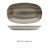 Plateau de service ovale Avanos Terra 34 × 20 cm Gural