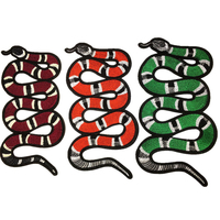 Patchs brodés serpent de style extra large pour veste et chemise DIY tendance