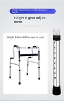 Walker bingkai lipat bahan Aloi aluminium, pasokan Harga terbaik untuk orang tua