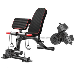 Có thể điều chỉnh 4-in-1 thép quả tạ và trọng lượng băng ghế dự bị có thể gập lại phòng tập thể dục thiết bị cho cơ thể Tập Thể Dục Đào Tạo - Product Image 3