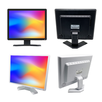 Moniteur d'ordinateur LCD 15 pouces 1024x768, rapport d'aspect 4:3, port VGA HD, écran de bureau pour usage professionnel, TPV, sécurité et industriel