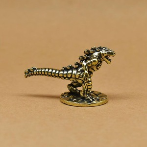 Adornos de <span class=keywords><strong>dinosaurios</strong></span> de latón para el hogar, decoración de escritorio, figuritas pequeñas de la <span class=keywords><strong>serie</strong></span> Jurásica, adornos para mascotas, artesanías, 1 ud. - Product Image 2