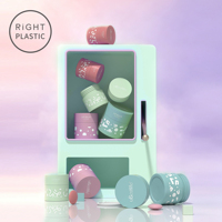 Pot en plastique PET rond YG de petite taille 5/10/15/20/30/50 ml pour cosmétiques, soins de la peau, crème pour les yeux, hydratant
