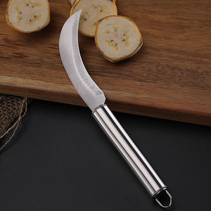 Coltello pieghevole per frutta in acciaio inossidabile, coltello per ananas, piccolo coltello pieghevole, coltello per sbucciare, coltello per melone, frutta e verdura - Product Image 4