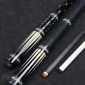 Jflowers JF60-07BF Queue de billard professionnelle en fibre de carbone 1/2, fût en fibre de verre de haute qualité, pointe de 12,5 mm, manche en ébène, qualité supérieure - Product Image 5